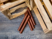 Zalm sticks frikandel groot 